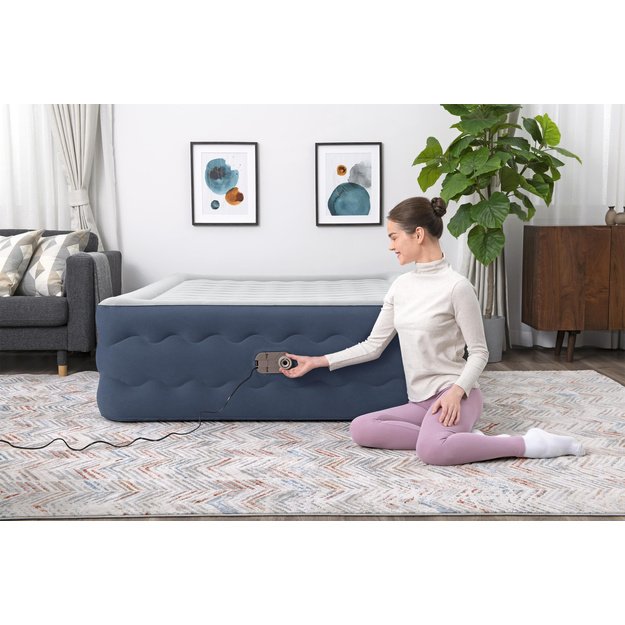 Pripučiamas dvivietis čiužinys 203x152x51cm, Bestway 6716P