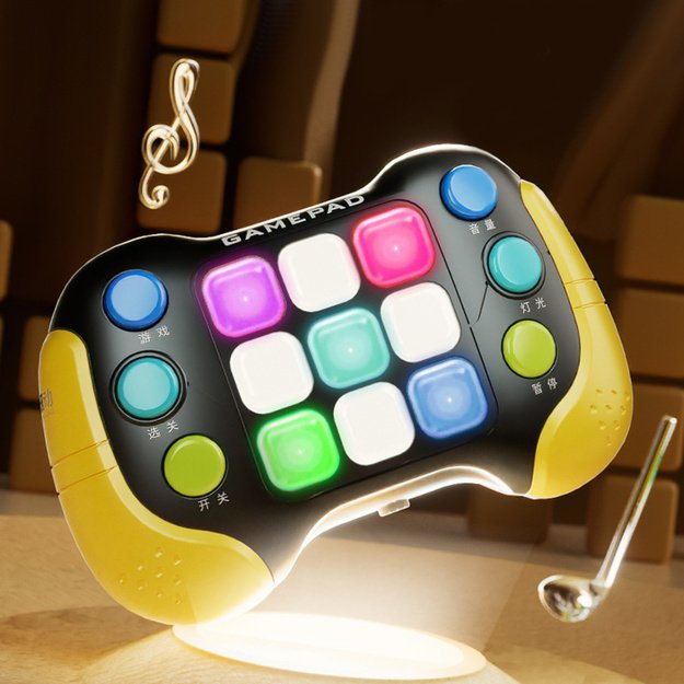 Elektroninė žaidimų konsolė vaikams „Pop-It Gamepad“ 5 žaidimo režimai