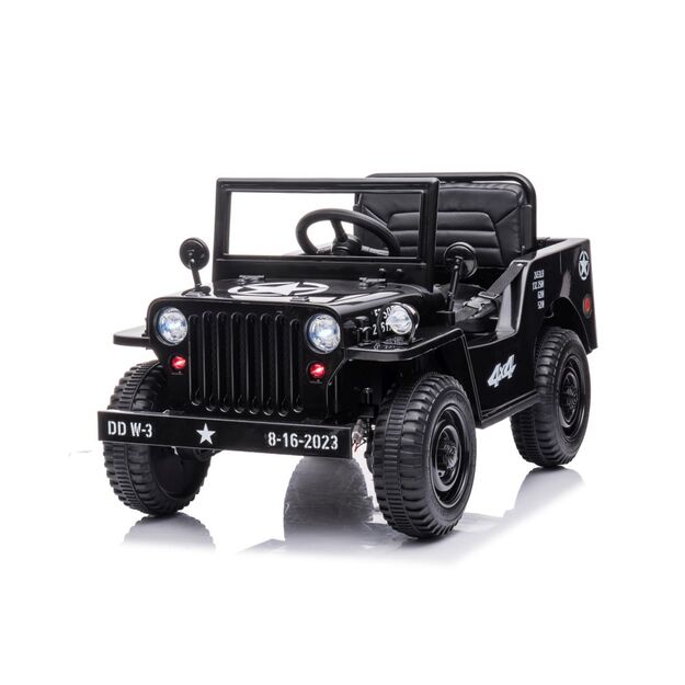 Vienvietis elektromobilis džipas JH-103 4x4, juodas