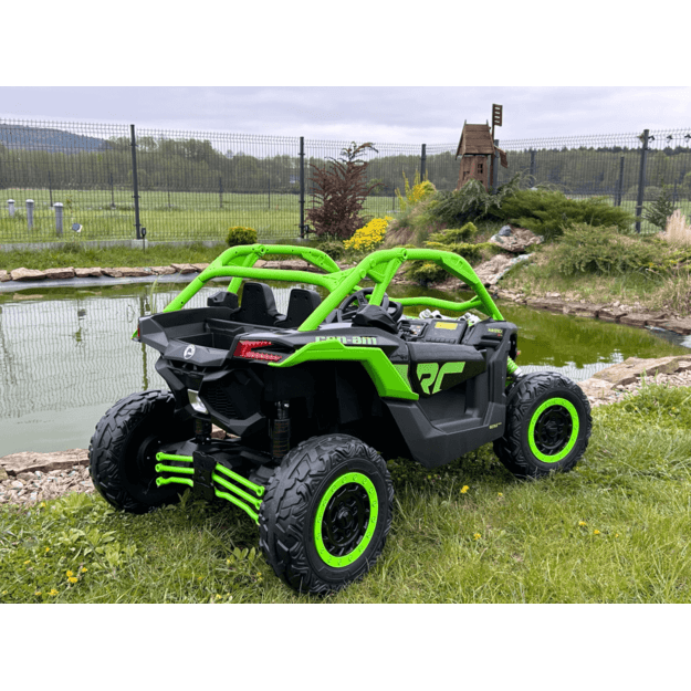 Dvivietis elektromobilis bagis Maverick Turbo RR, žalias