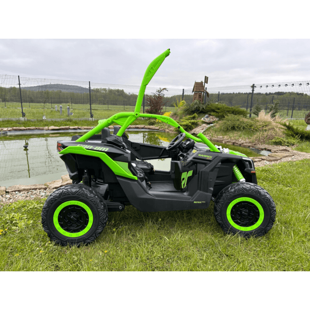 Dvivietis elektromobilis bagis Maverick Turbo RR, žalias