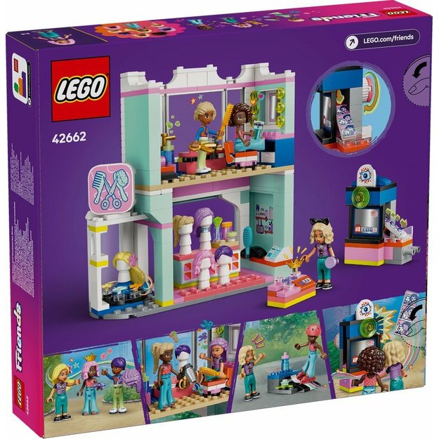 Konstruktorius vaikams „Kirpykla ir aksesuarų parduotuvė“, LEGO FRIENDS 42662 
