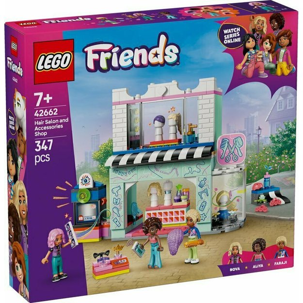 Konstruktorius vaikams „Kirpykla ir aksesuarų parduotuvė“, LEGO FRIENDS 42662 