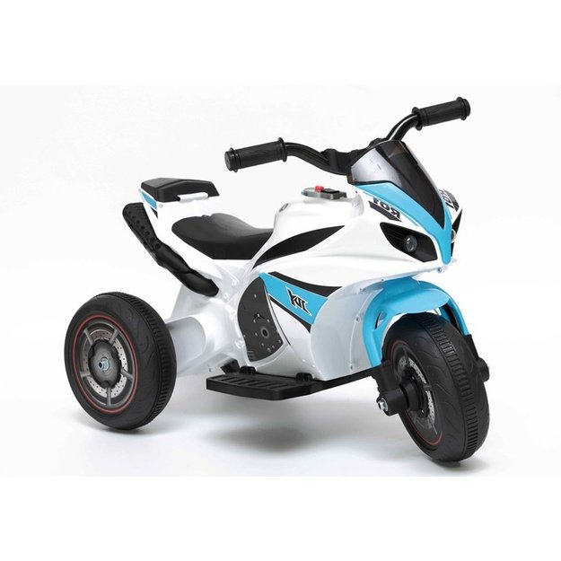Vaikiškas elektrinis triratis motociklas GTM5588, mėlynas