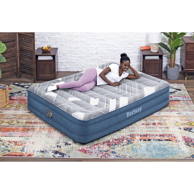 Pripučiamasis dvivietis čiužinys 203x152x36cm, Bestway 6712Y
