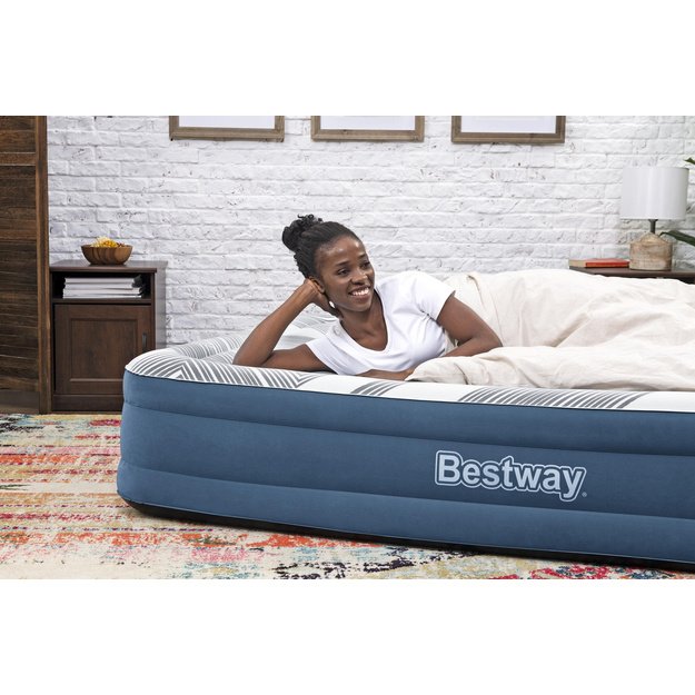 Pripučiamasis dvivietis čiužinys 203x152x36cm, Bestway 6712Y