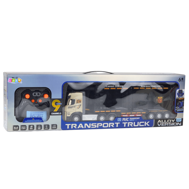 Nuotoliniu būdu valdomas sunkvežimis su priekaba „Lora Truck Lawn“ 1:24