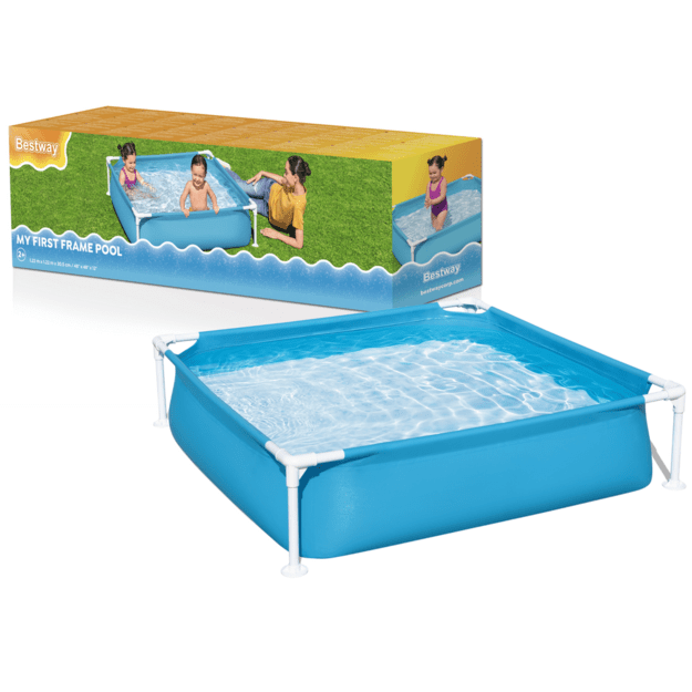 Karkasinis baseinas vaikams 122x122x30cm, Bestway 56217