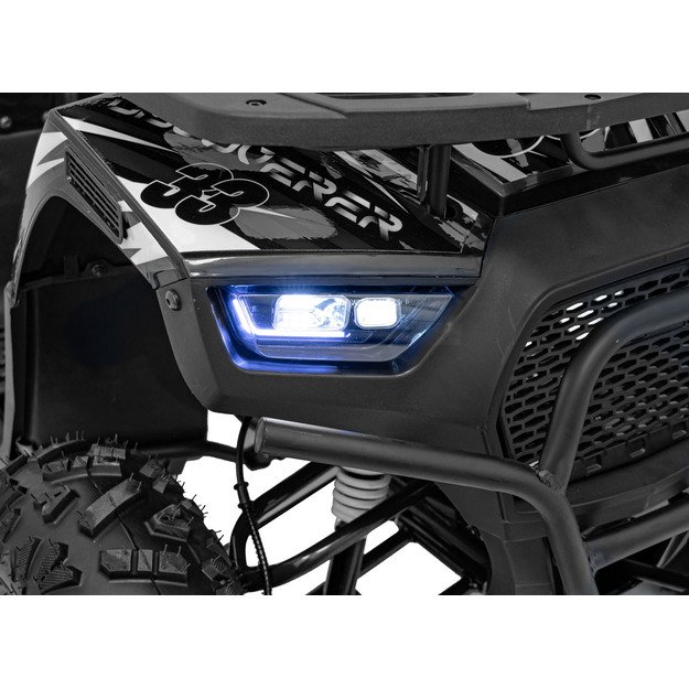 Benzininis keturratis vaikams 120CC DISCOVERER, juodas