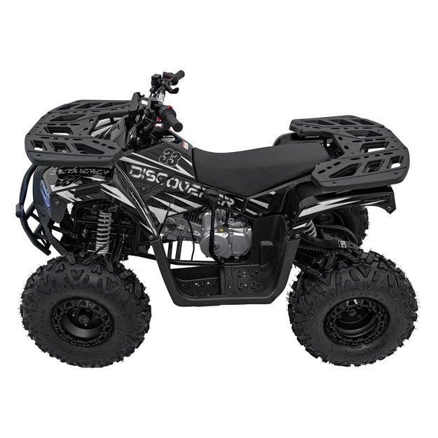 Benzininis keturratis vaikams 120CC DISCOVERER, juodas