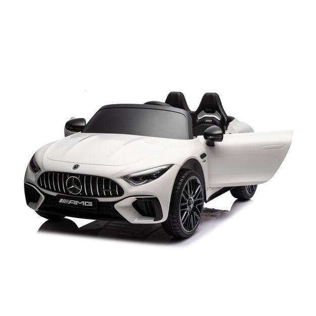 Dvivietis elektromobilis vaikams Mercedes AMG SL63, baltas