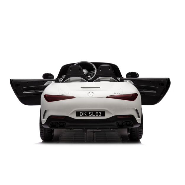 Dvivietis elektromobilis vaikams Mercedes AMG SL63, baltas
