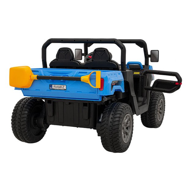 Vaikiškas dvivietis elektrinis bagis 4x4 Speed 900, mėlynas