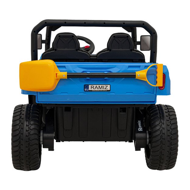 Vaikiškas dvivietis elektrinis bagis 4x4 Speed 900, mėlynas