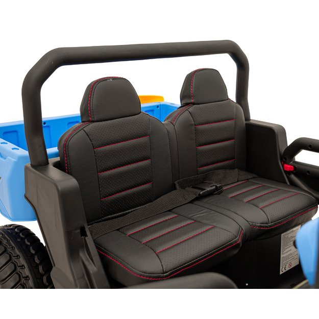 Vaikiškas dvivietis elektrinis bagis 4x4 Speed 900, mėlynas