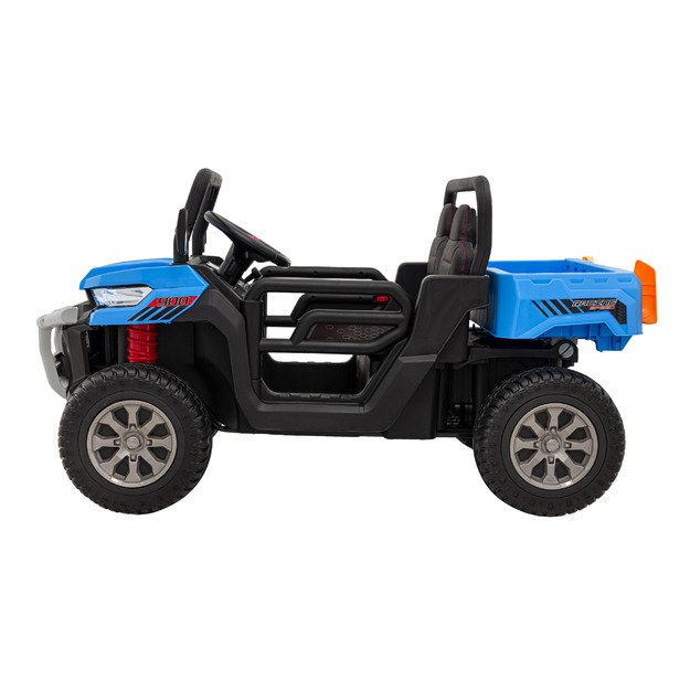 Vaikiškas dvivietis elektrinis bagis 4x4 Speed 900, mėlynas