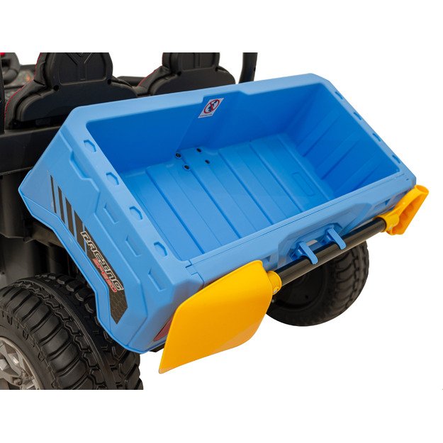 Vaikiškas dvivietis elektrinis bagis 4x4 Speed 900, mėlynas
