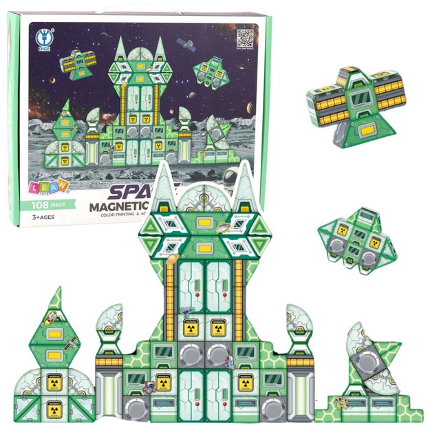 Magnetinis konstruktorius „Magnetinė kosminė stotis“ 108 el.