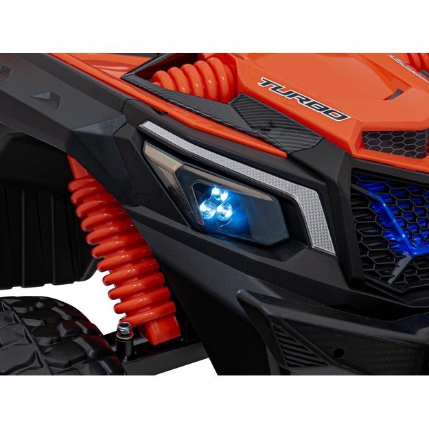 Bagis UTV X3 Off-Road – dvivietis elektromobilis vaikams, oranžinis