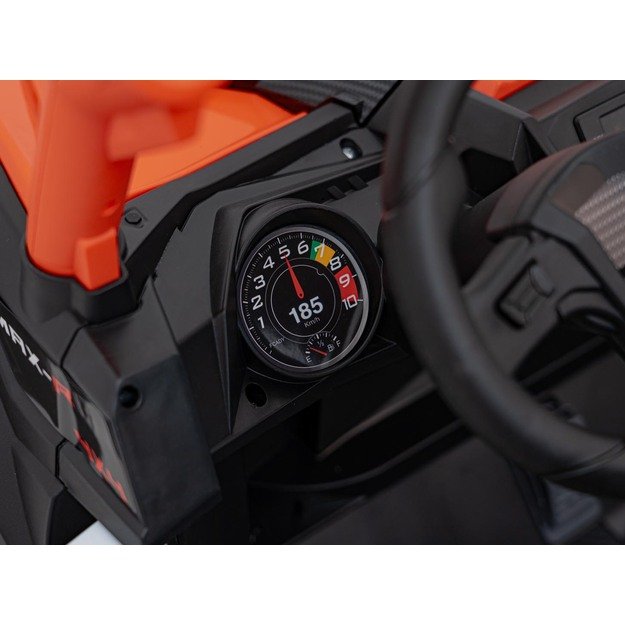 Bagis UTV X3 Off-Road – dvivietis elektromobilis vaikams, oranžinis