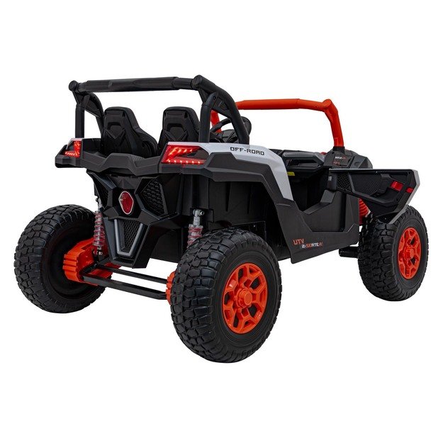 Bagis UTV X3 Off-Road – dvivietis elektromobilis vaikams, oranžinis