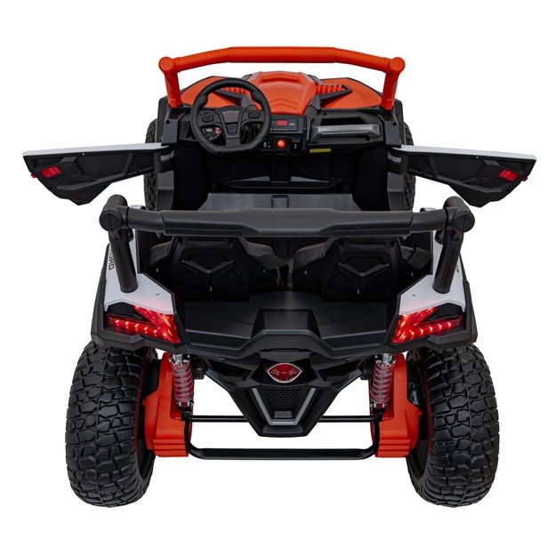 Bagis UTV X3 Off-Road – dvivietis elektromobilis vaikams, oranžinis