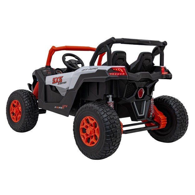 Bagis UTV X3 Off-Road – dvivietis elektromobilis vaikams, oranžinis