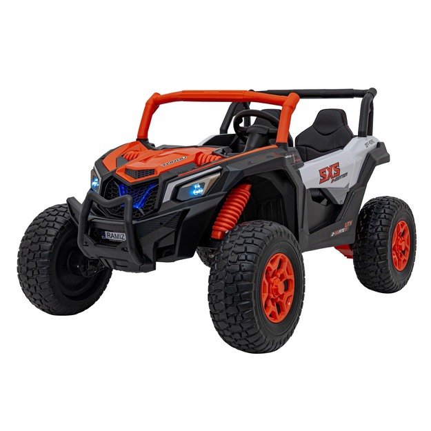 Bagis UTV X3 Off-Road – dvivietis elektromobilis vaikams, oranžinis