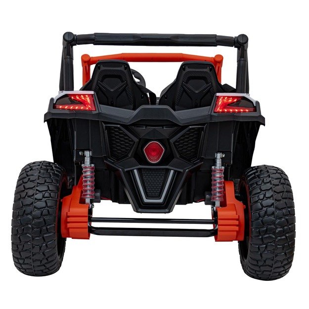 Bagis UTV X3 Off-Road – dvivietis elektromobilis vaikams, oranžinis