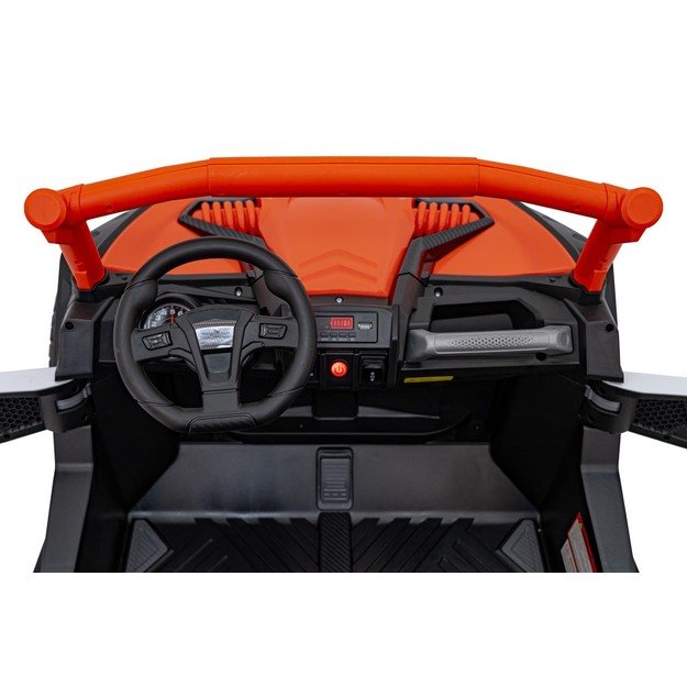 Bagis UTV X3 Off-Road – dvivietis elektromobilis vaikams, oranžinis