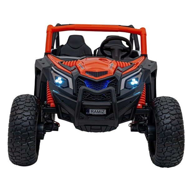Bagis UTV X3 Off-Road – dvivietis elektromobilis vaikams, oranžinis