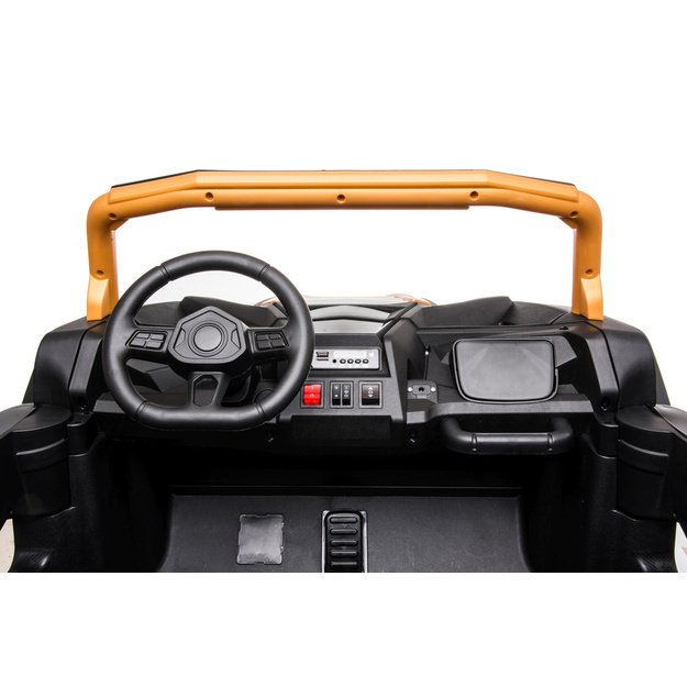 Dvivietis elektromobilis vaikams UTV-2000 A032, auksinis