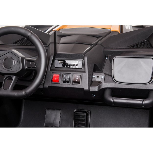 Dvivietis elektromobilis vaikams UTV-2000 A032, auksinis