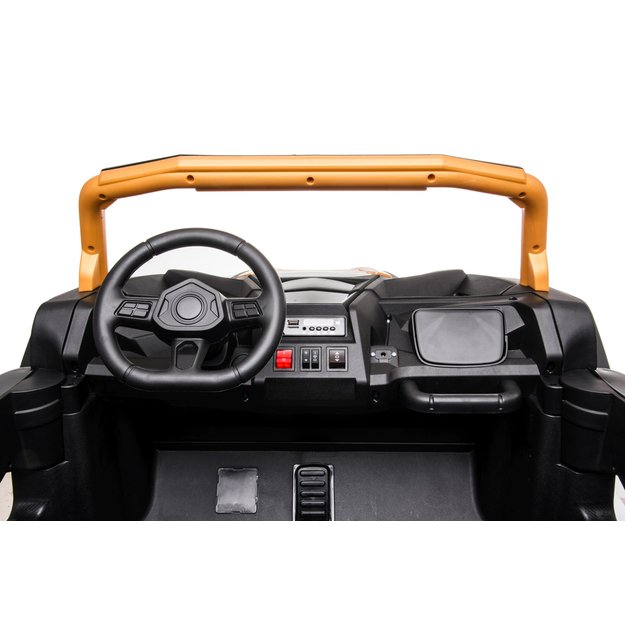Dvivietis elektromobilis vaikams UTV-2000 A032, auksinis