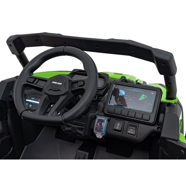Vienvietis elektrinis bagis vaikams Maverick CAN-AM, žalias  28