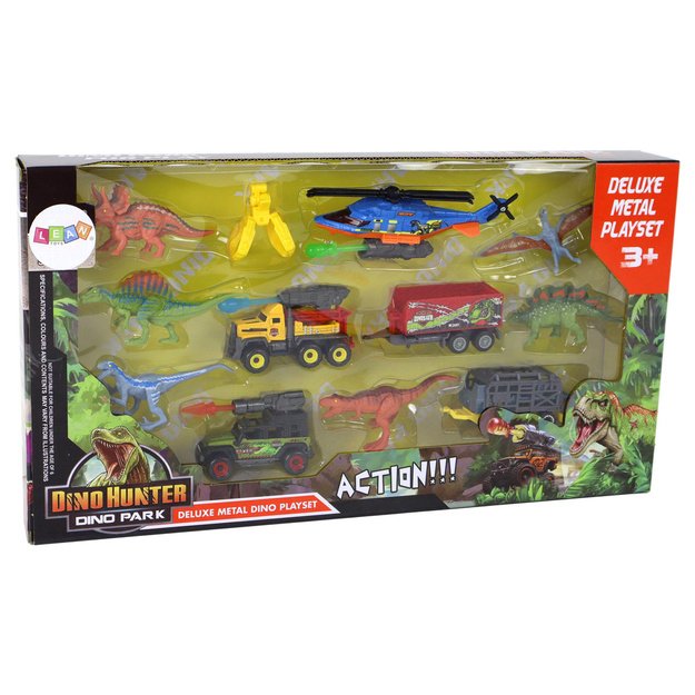 Transporto priemonių rinkinys su dinozaurais  14