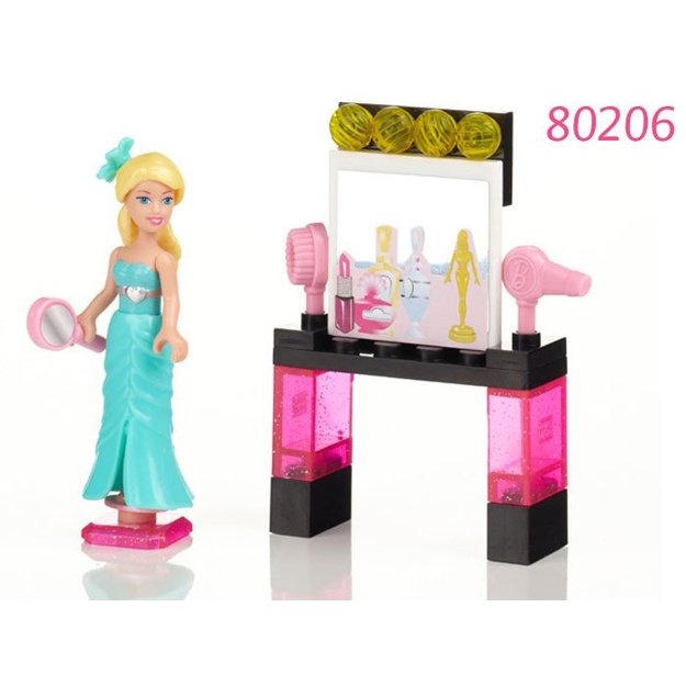 Lėlės BARBIE figūrėlė, Mega Blocks