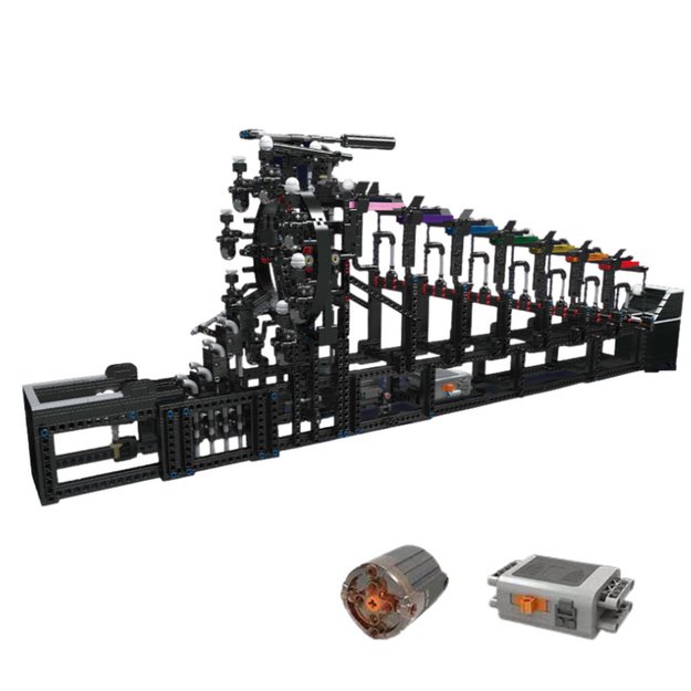 Statybinis konstruktorius vaikams „Ball Track“ su elektros varikliu 2520 el. 1
