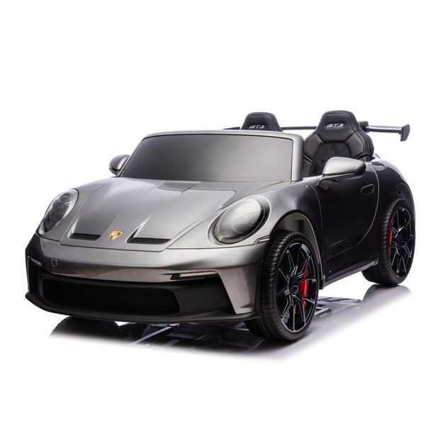 Dvivietis vaikiškas elektromobilis vaikams Porsche GT3 24V, pilkas lakuotas 1