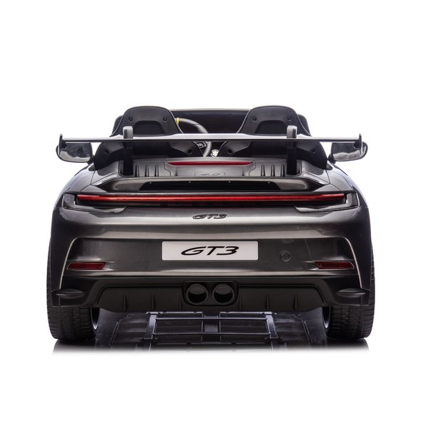 Dvivietis vaikiškas elektromobilis vaikams Porsche GT3 24V, pilkas lakuotas 5