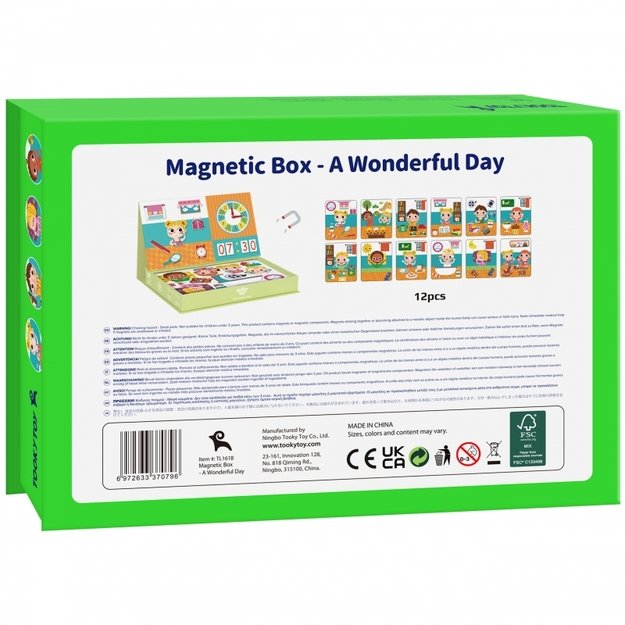 "TOOKY TOY" medinė magnetinės dėžutės dėlionė 10