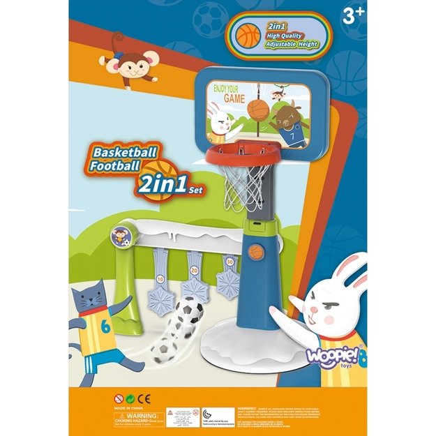 Vaikiškas krepšinio ir futbolo rinkinys 2 in 1