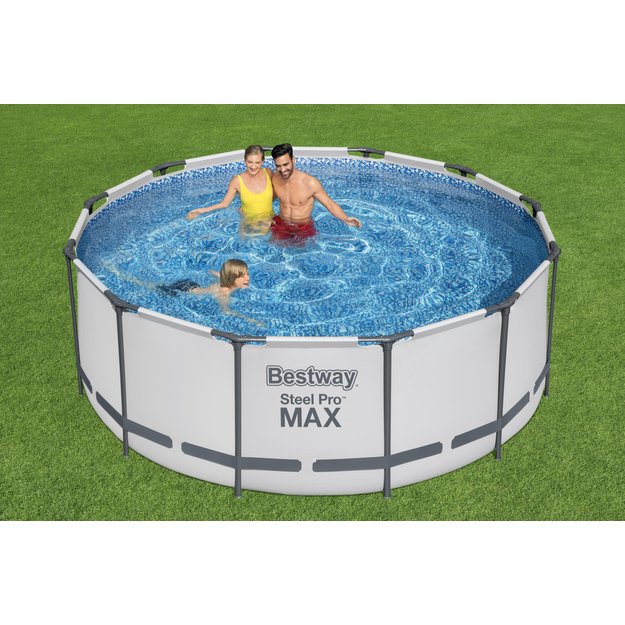 Karkasinis baseinas Bestway Steel Pro MAX 366x122 cm, su filtru