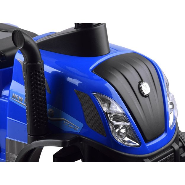 Vaikiškas paspiriamas traktorius su priekaba New Holland