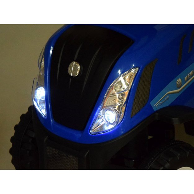 Vaikiškas paspiriamas traktorius su priekaba New Holland