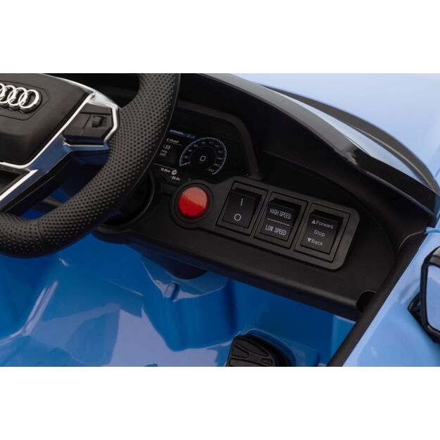 Vienvietis elektromobilis Audi E-Tron GT QLS-6888, mėlynas