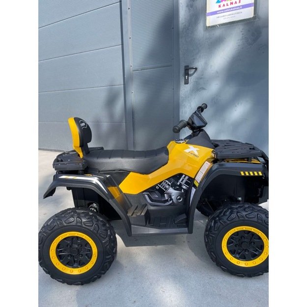 Elektrinis keturratis vaikams 4x4 320W 24 V, geltonas 4