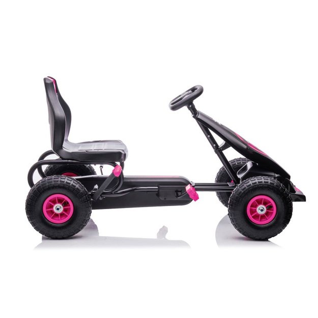 Velomobilis su pedalais Go-kart G18, rožinis