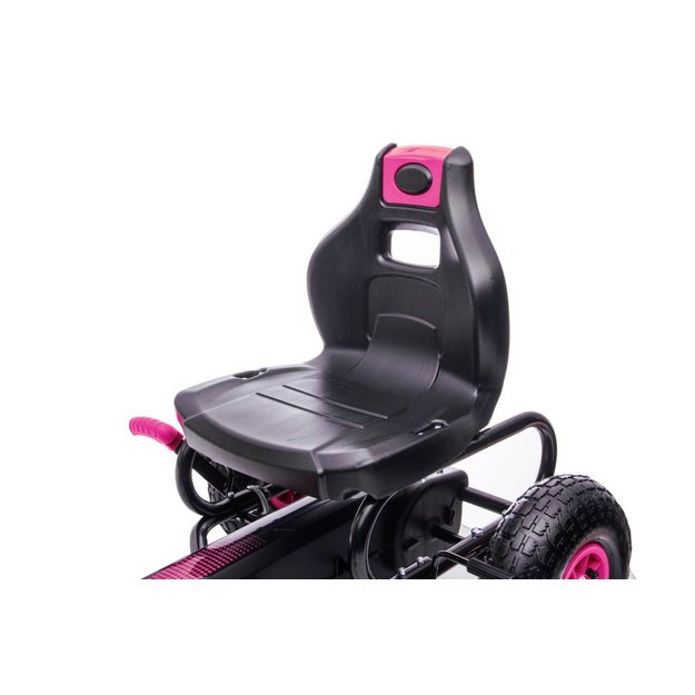 Velomobilis su pedalais Go-kart G18, rožinis