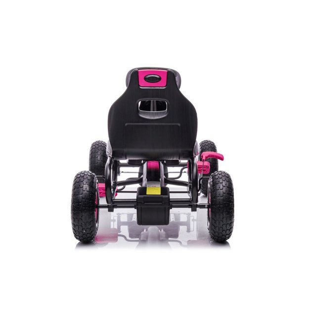 Velomobilis su pedalais Go-kart G18, rožinis